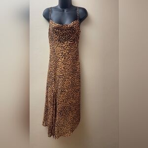 Maxi cheetah print dress